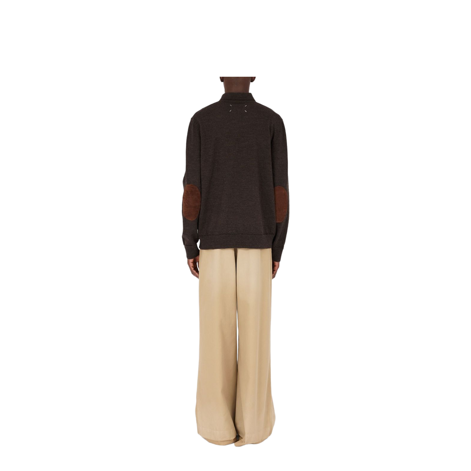 Wool Polo Shirt - Brown