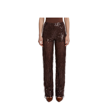 MAYFEYR - Federica Tosi - Pants With Sequin And Fringes - 3081531469