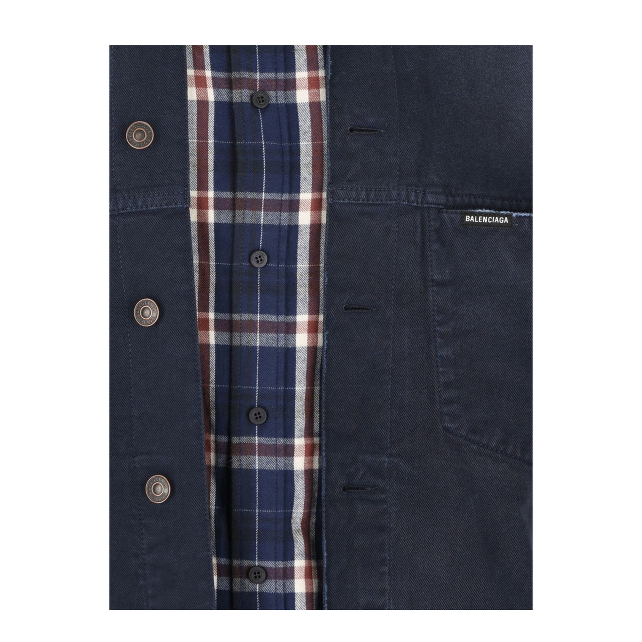 MAYFEYR - Balenciaga - Dark Blue Denim Jacket - 857174TTW648074