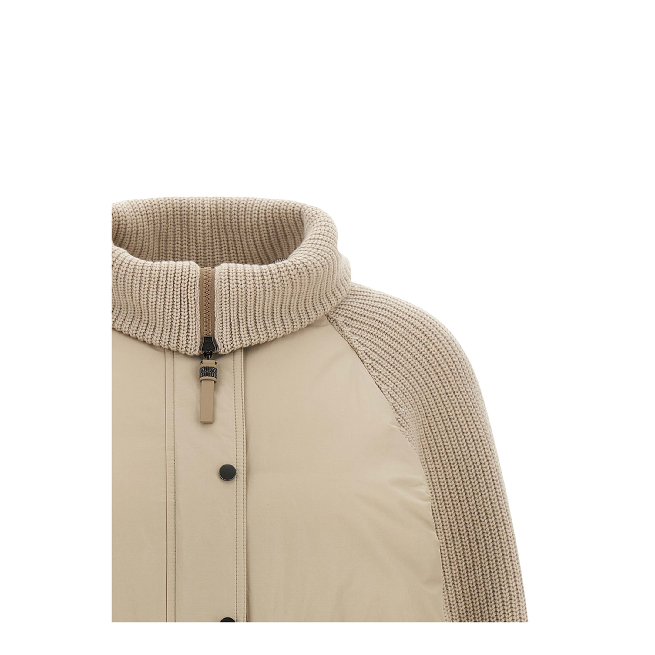 MAYFEYR - Brunello Cucinelli - Knit Insert Down Jacket - MH5257294PC018
