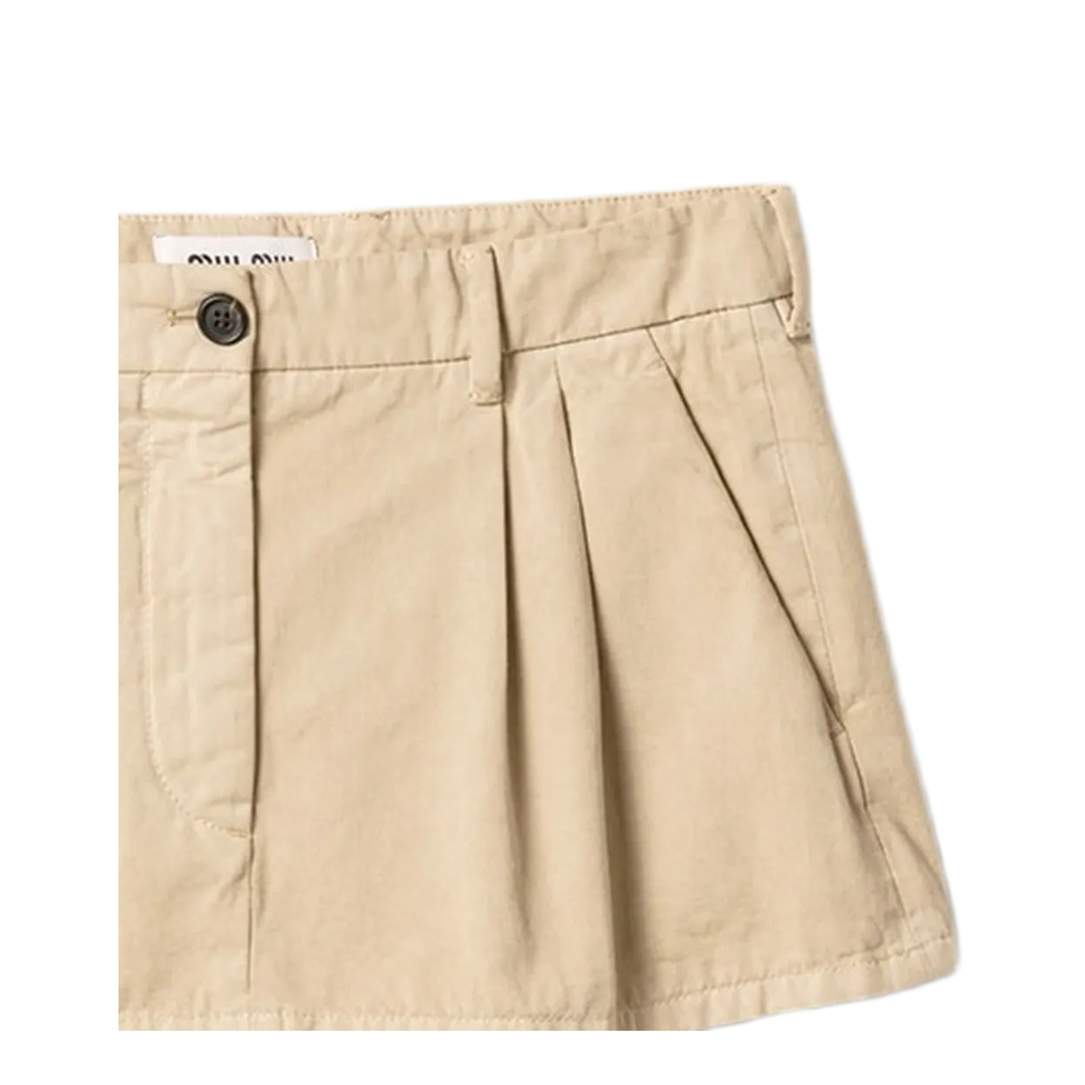 MAYFEYR - Miu Miu - Cotton Gabardine Mini Skirt - MG2637SOOO19EKF0006