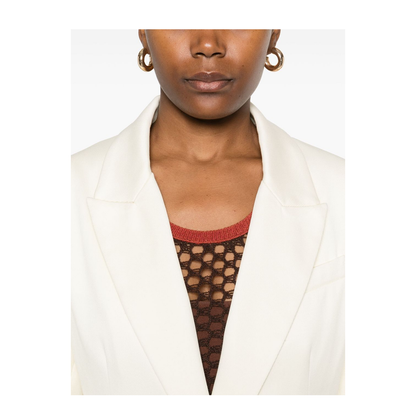 Cotton Single-Breasted Blazer Jacket