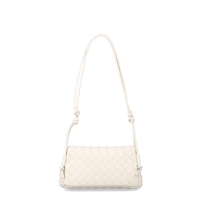 Notturno Intrecciato Nappa Crossbody - Sea Salt