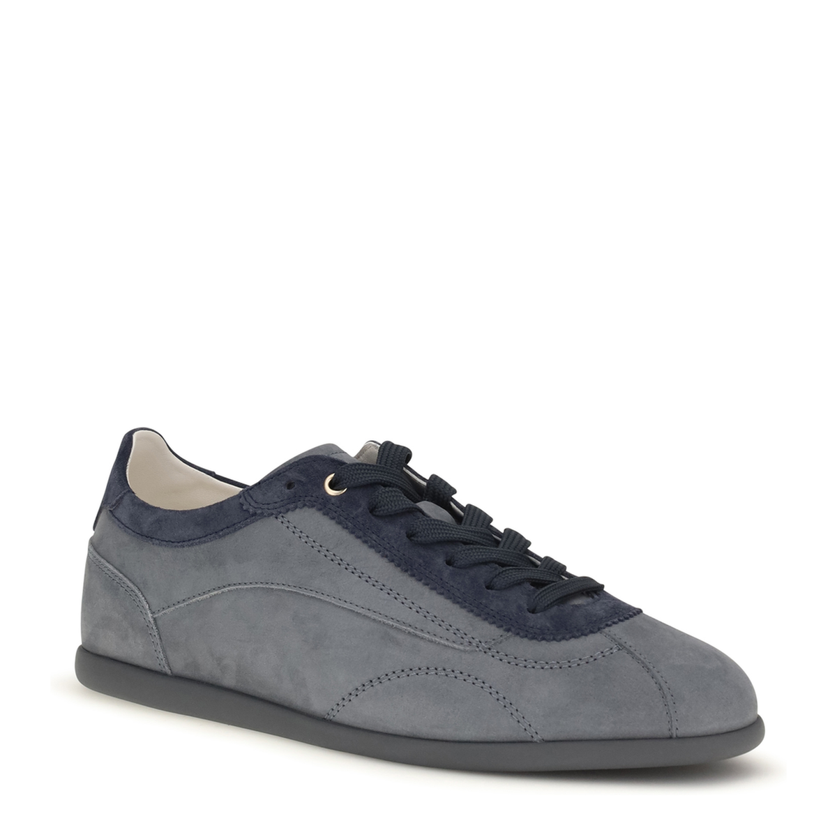 MAYFEYR - Brunello Cucinelli - Nubuck And Suede Sneakers With Slim Sole - MZUKRED337CEZ42