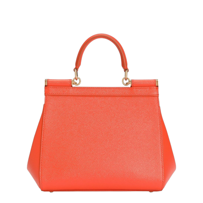 Sicily Medium Calfskin Top-Handle Bag - Rosa Carne