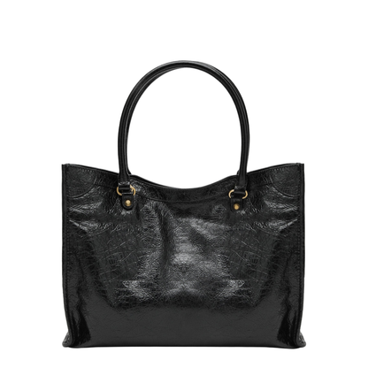 Le City Small Arena Lambskin Tote Bag - Black