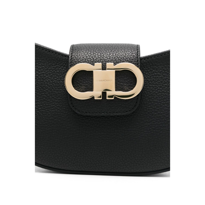 Minibag Double Gancino Small Leather Goods Black