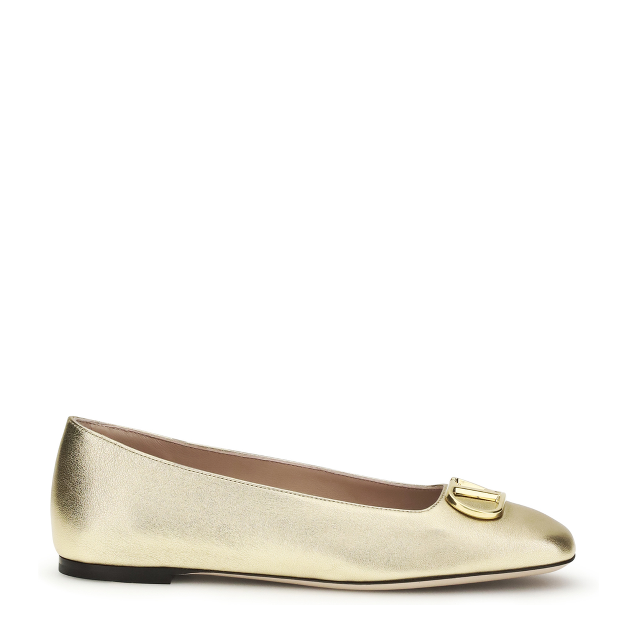 MAYFEYR - Valentino - Vlogo Signature Laminated Leather Ballerinas - 8W0S0PI8YFL
