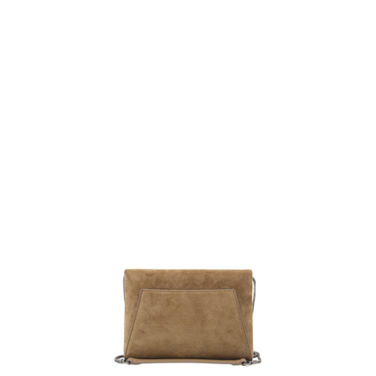 Suede Clutch Bag