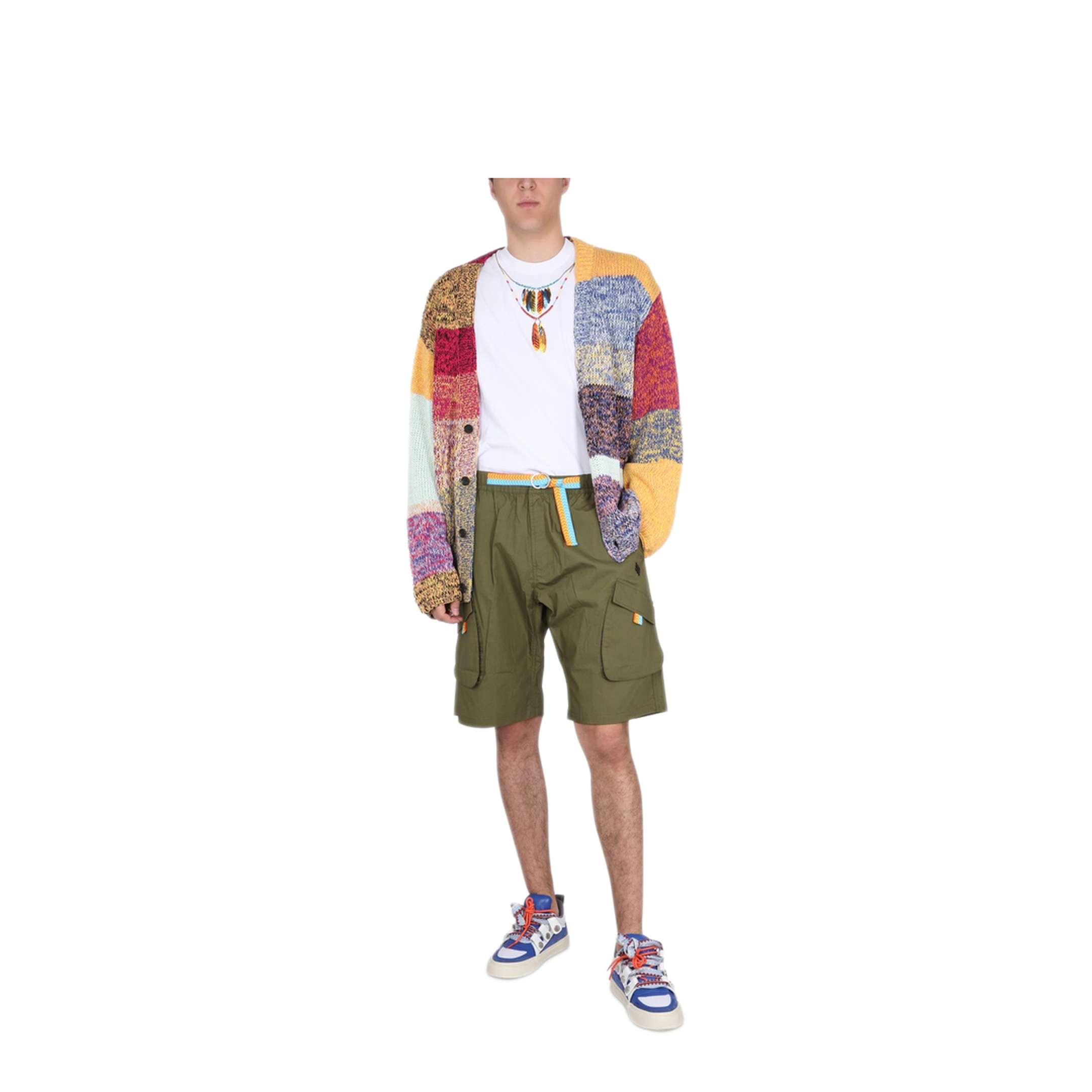 MAYFEYR - MARCELO BURLON COUNTY OF MILAN - Cargo Bermuda Cross - CMCS001S23FAB0015610