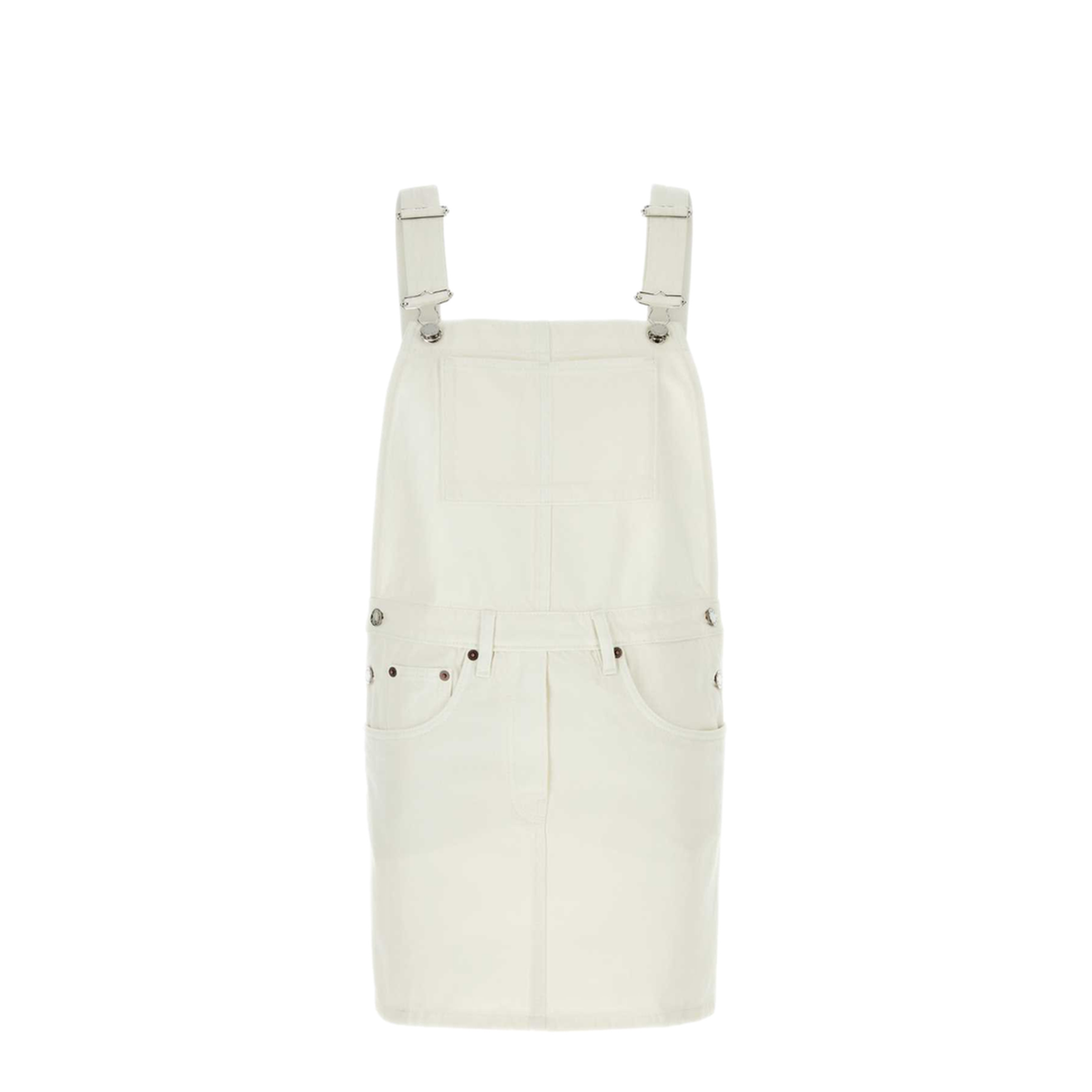 MAYFEYR - Prada - White Denim Dungarees Dress - GFA139SOOO14LWF01CD