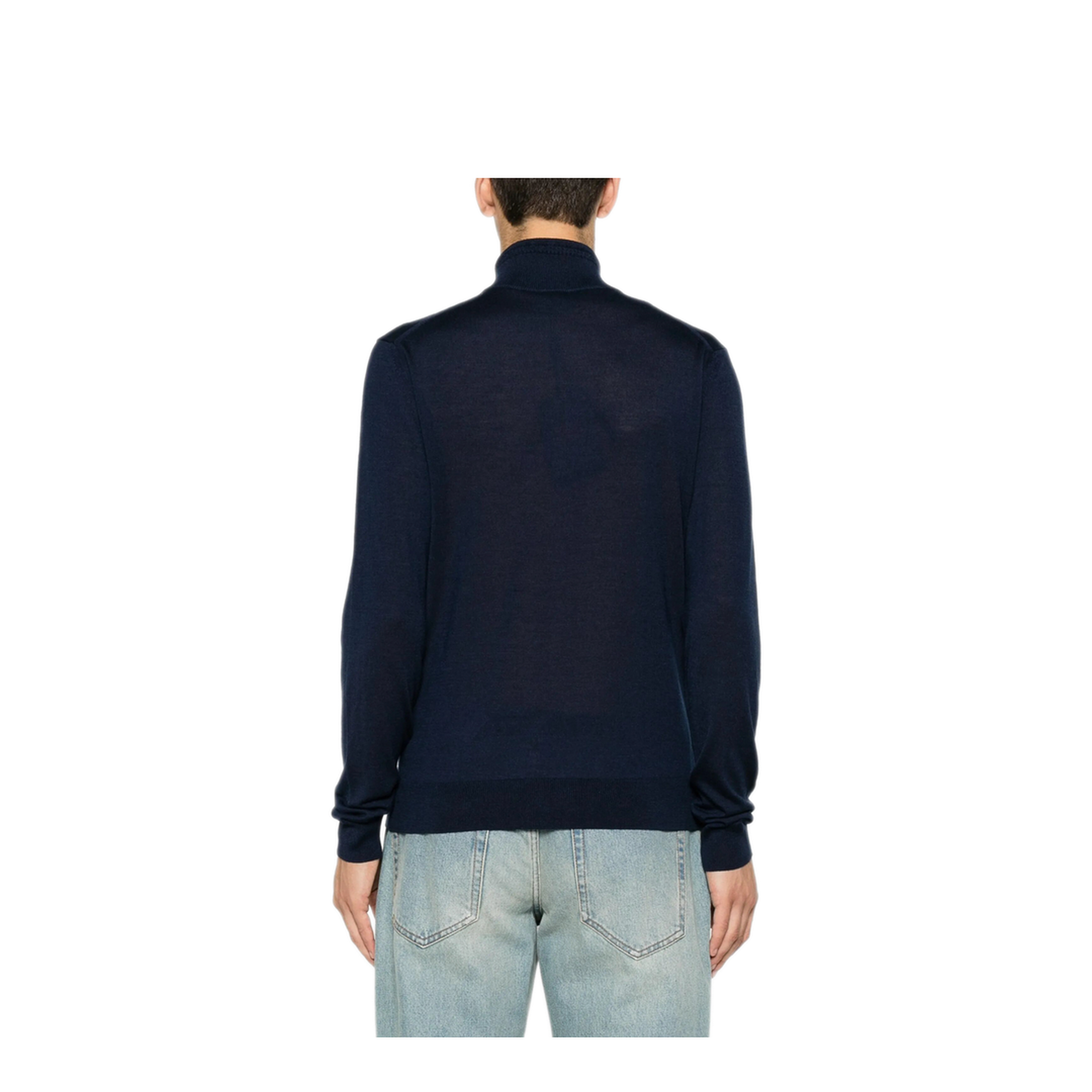 MAYFEYR - Etro - Fuji Knitted Quarter Zip Jumper - MRKF0120AU12Q