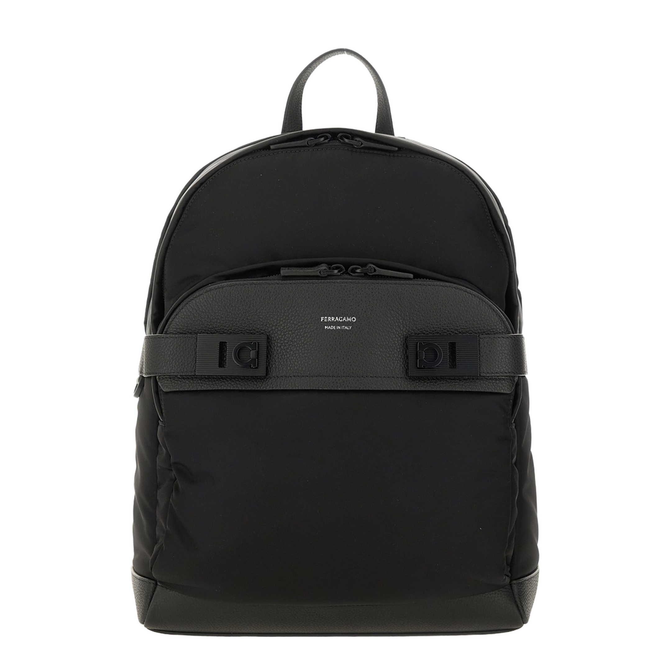 Backpack with Buckles Hooks Black