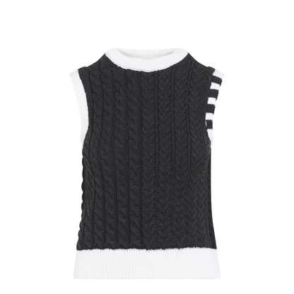 MAYFEYR - Thom Browne - Aran Cable Shell Top - FKV237AY1024025