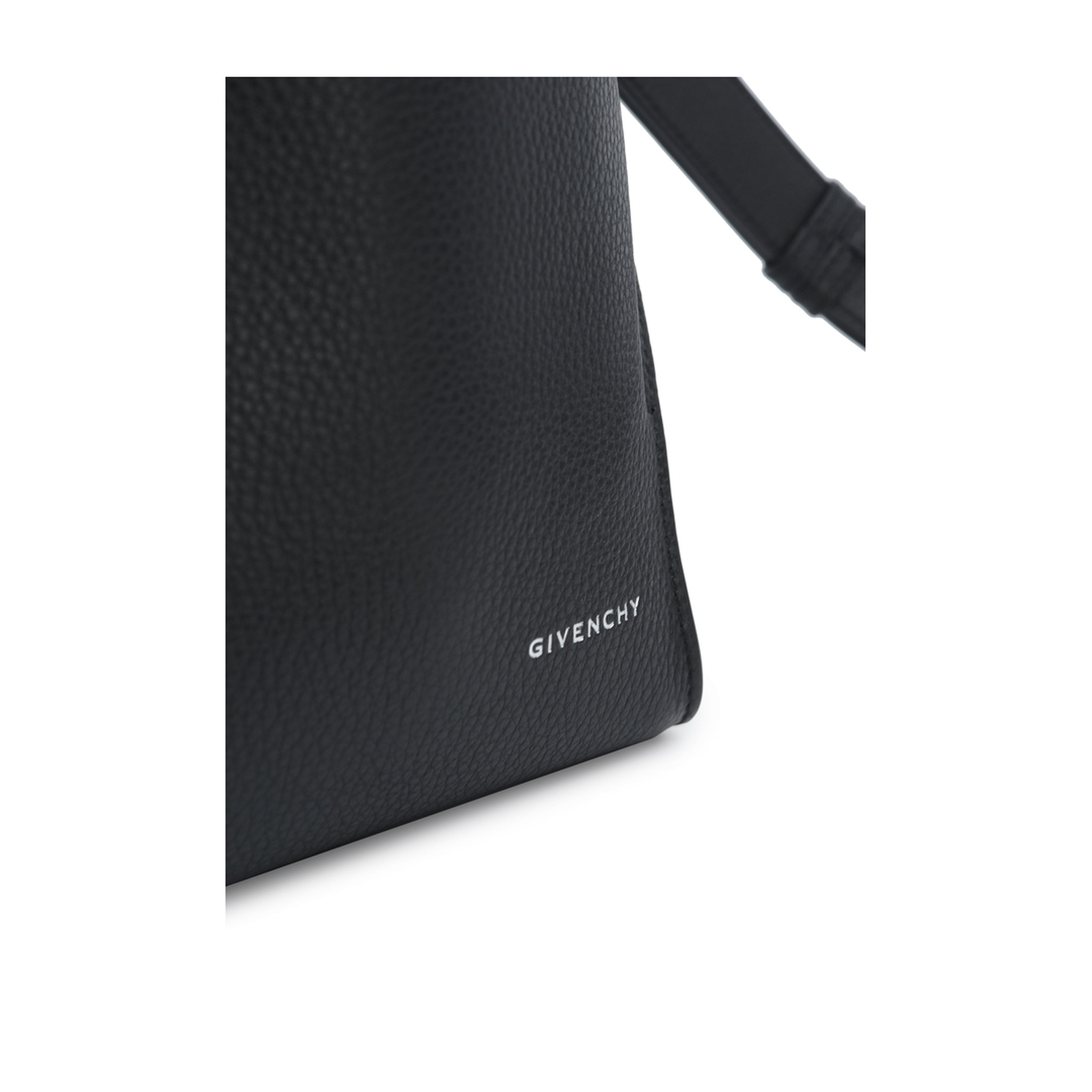 Small Belted Hobo Bag in Grained Leather