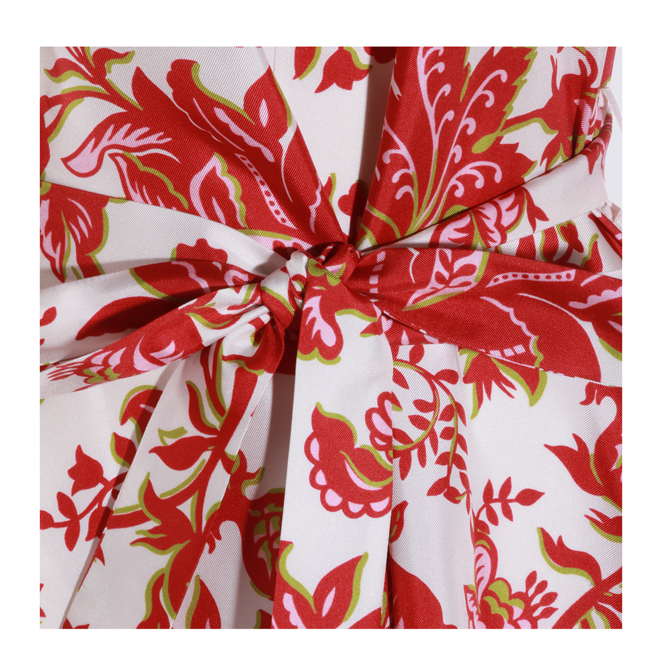 Cotton Mini Dress Red/White