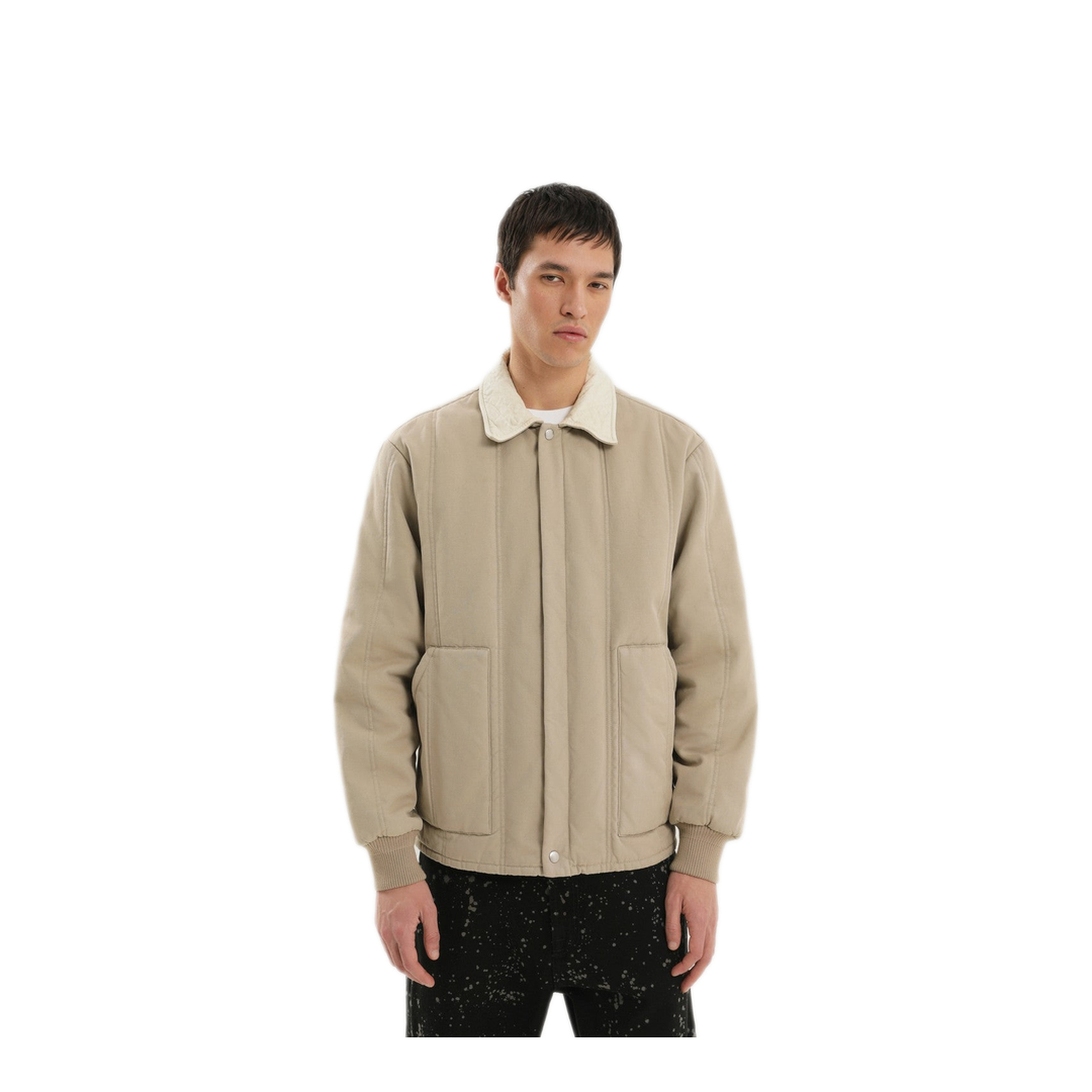 MAYFEYR - 1989 STUDIO - Beige Padded Canvas Jacket - F04MBG008FAB0014300