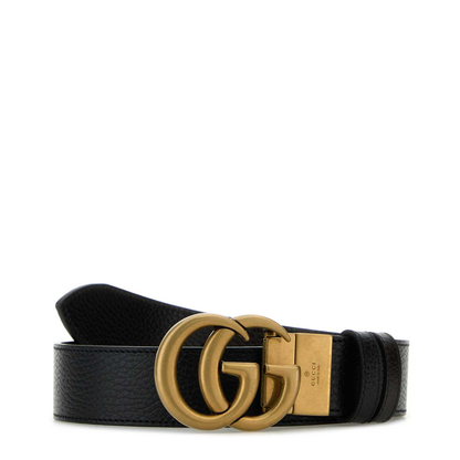 MAYFEYR - Gucci - Black Leather Reversible Gg Belt - 627055CAO2T1062