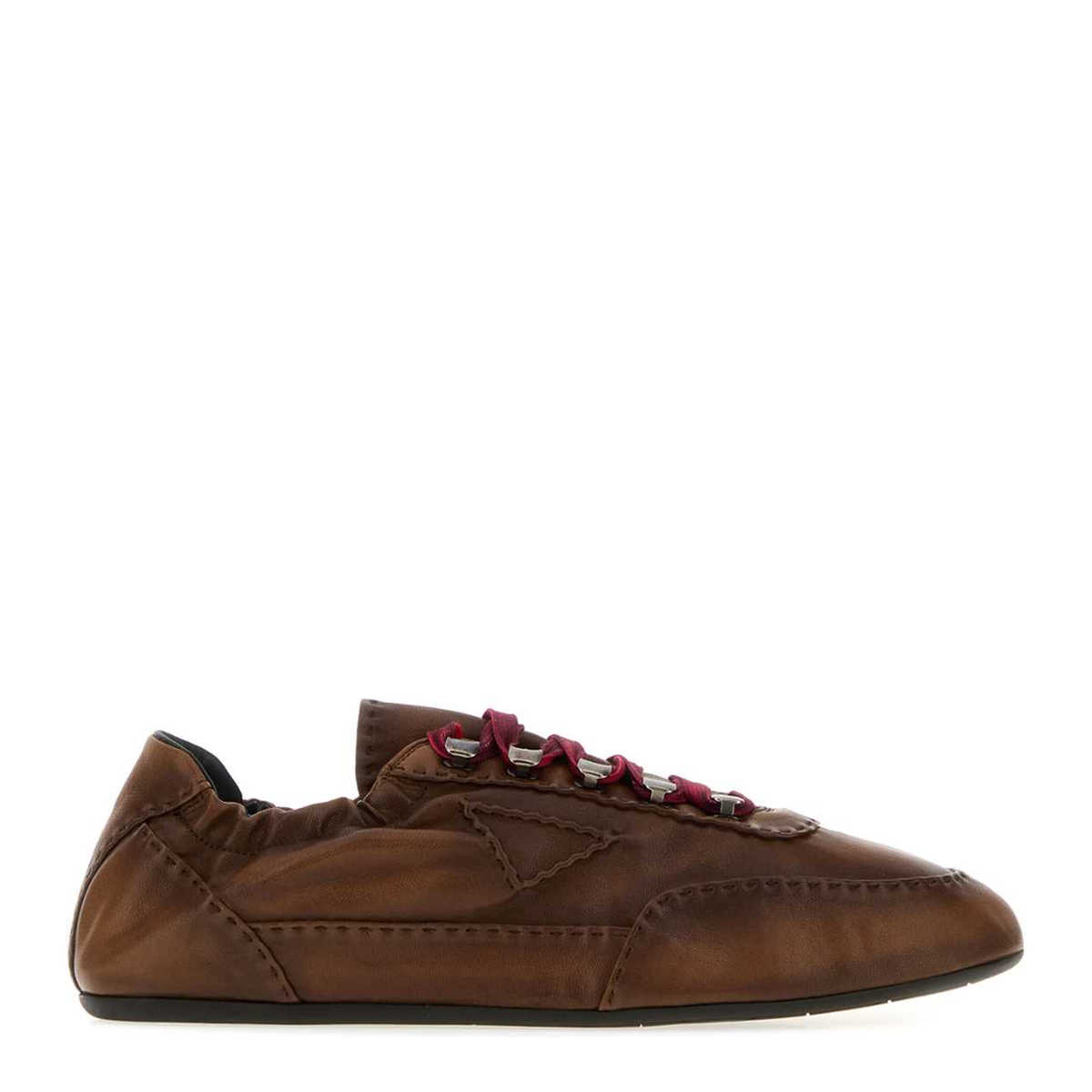 MAYFEYR - Prada - Brown Nappa Leather Sneakers - 2EE490FG0002HKDF0316