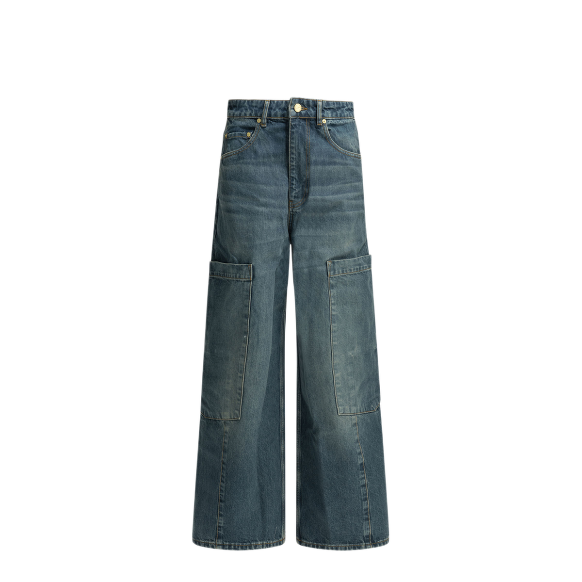 MAYFEYR - Ganni - Baggy Cargo Wide Leg Jeans - A1100180566