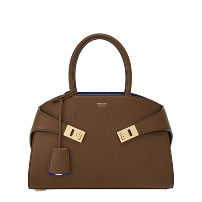 Small Leather Hug Tote Bag