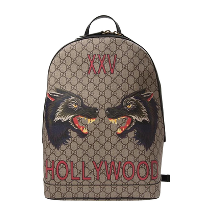 Ophidia Small Crossbody Bag in Beige and Ebony Supreme