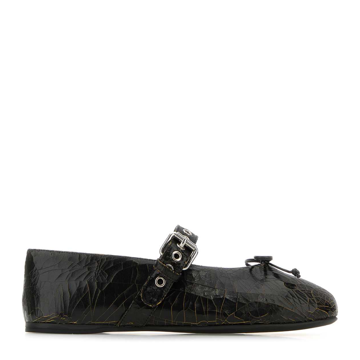 MAYFEYR - Miu Miu - Black Leather Ballerinas - 5F210EF0055TZF0192