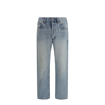 MAYFEYR - Saint Laurent - Cotton Denim Jeans With Stonewashed Finish - 795478Y35AQ
