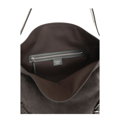 Large Suede Shoulder Bag