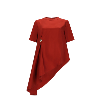 MAYFEYR - Loulou Studio - Asymmetrical Silk Top - MADEARED