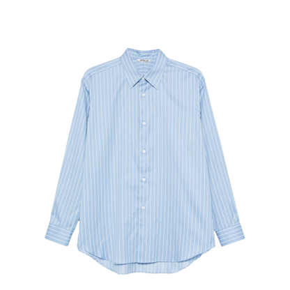 MAYFEYR - Auralee - Clear Blue Shirts - A26SS01CSSAXBLUESTRIPE