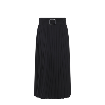 MAYFEYR - Sportmax - Panteon Black Wool Midi Skirt - 2612101081600002