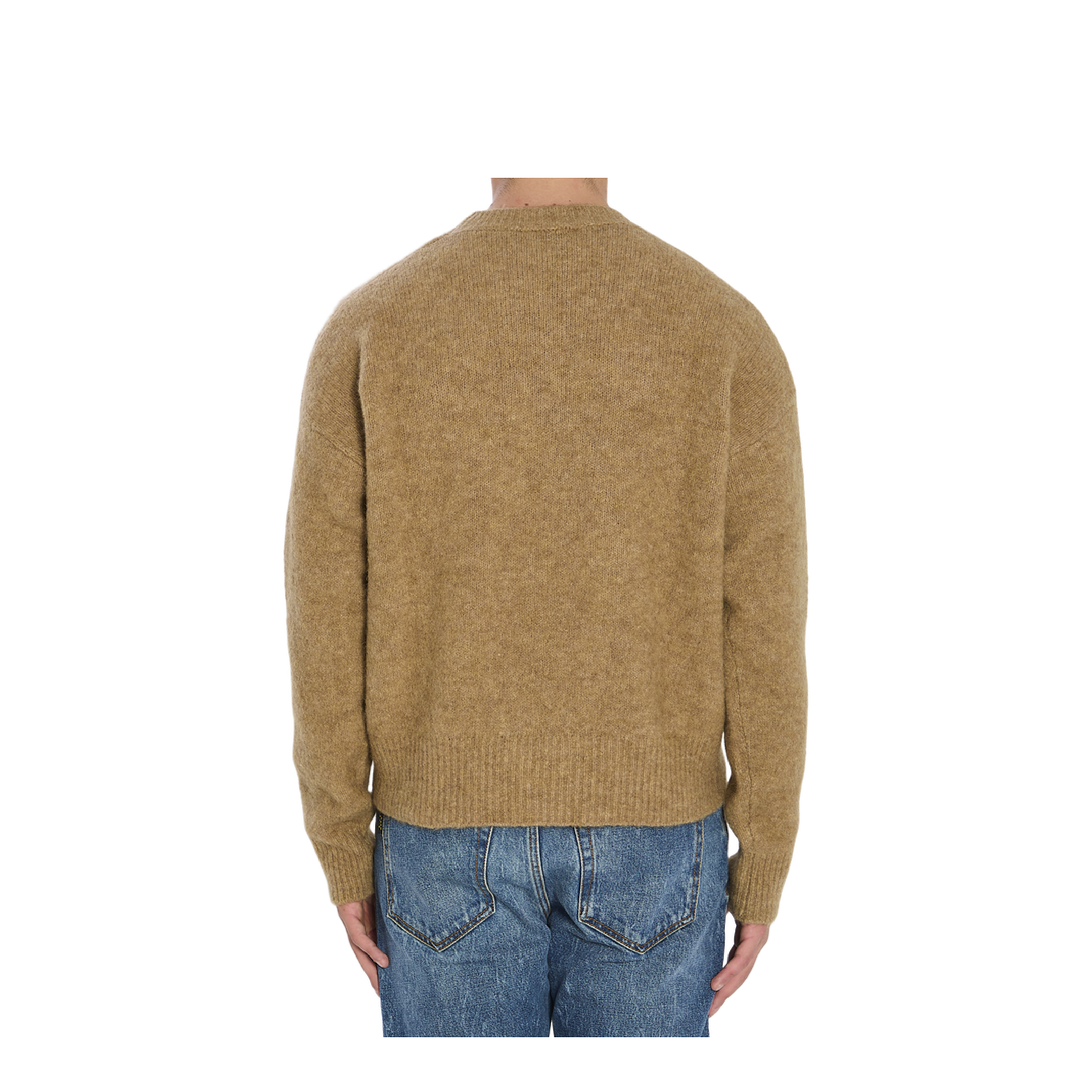 Crew Neck Alpaca Wool Sweater