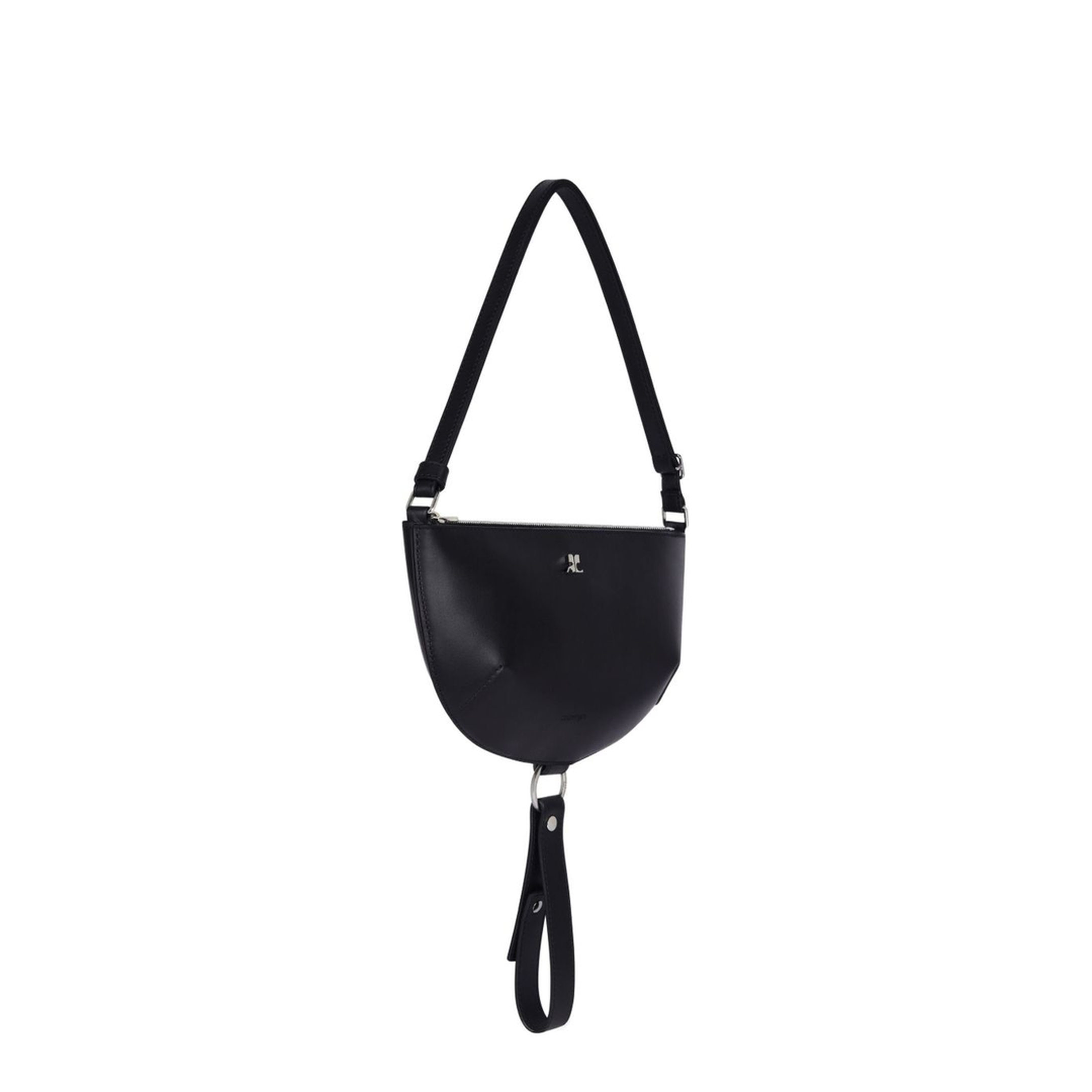 Holy Eclipse Medium Calf Leather Shoulder Bag - Black