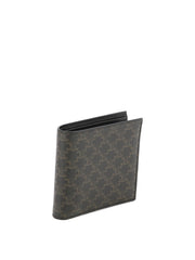 Triomphe Canvas Bifold Wallet with Coin Compartment