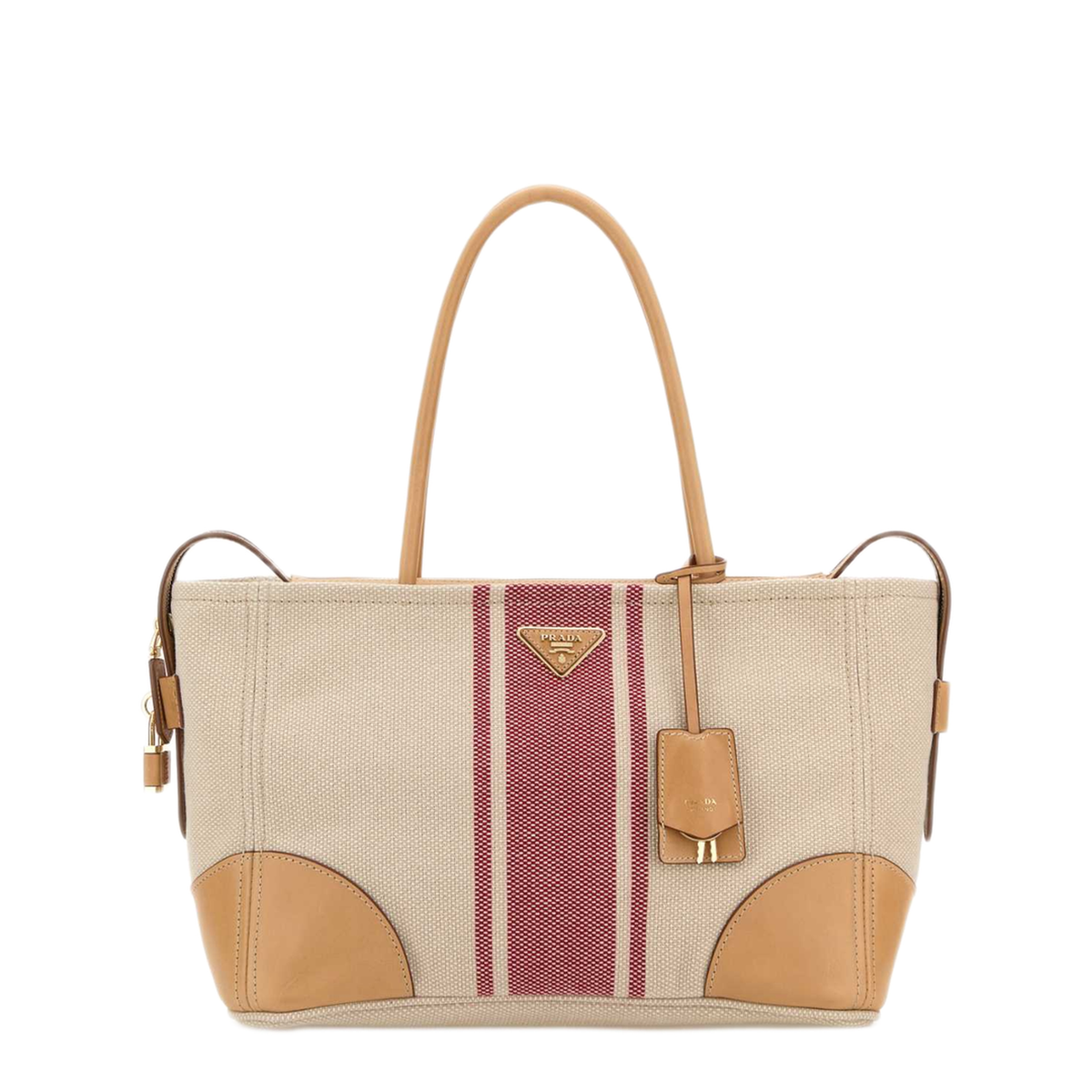 MAYFEYR - Prada - Sand Canvas Large Shopping Bag - 1BG6592ZPWF0B67