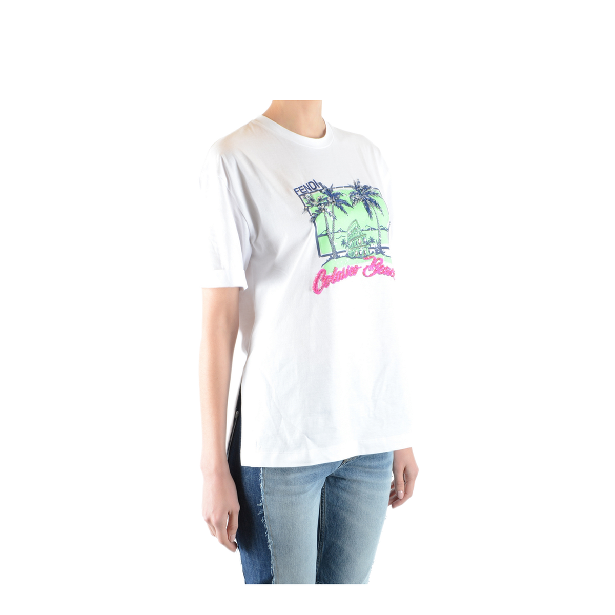 MAYFEYR - Fendi - Short Sleeve T Shirt - FS7011A3BPF0ZNM
