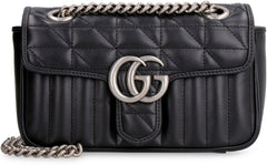 GG Marmont Mini Shoulder Bag, Silver Hardware