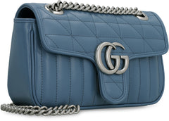 GG Marmont Mini Shoulder Bag, Silver Hardware