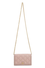 Gg Matelassé Chain Wallet Light Pink