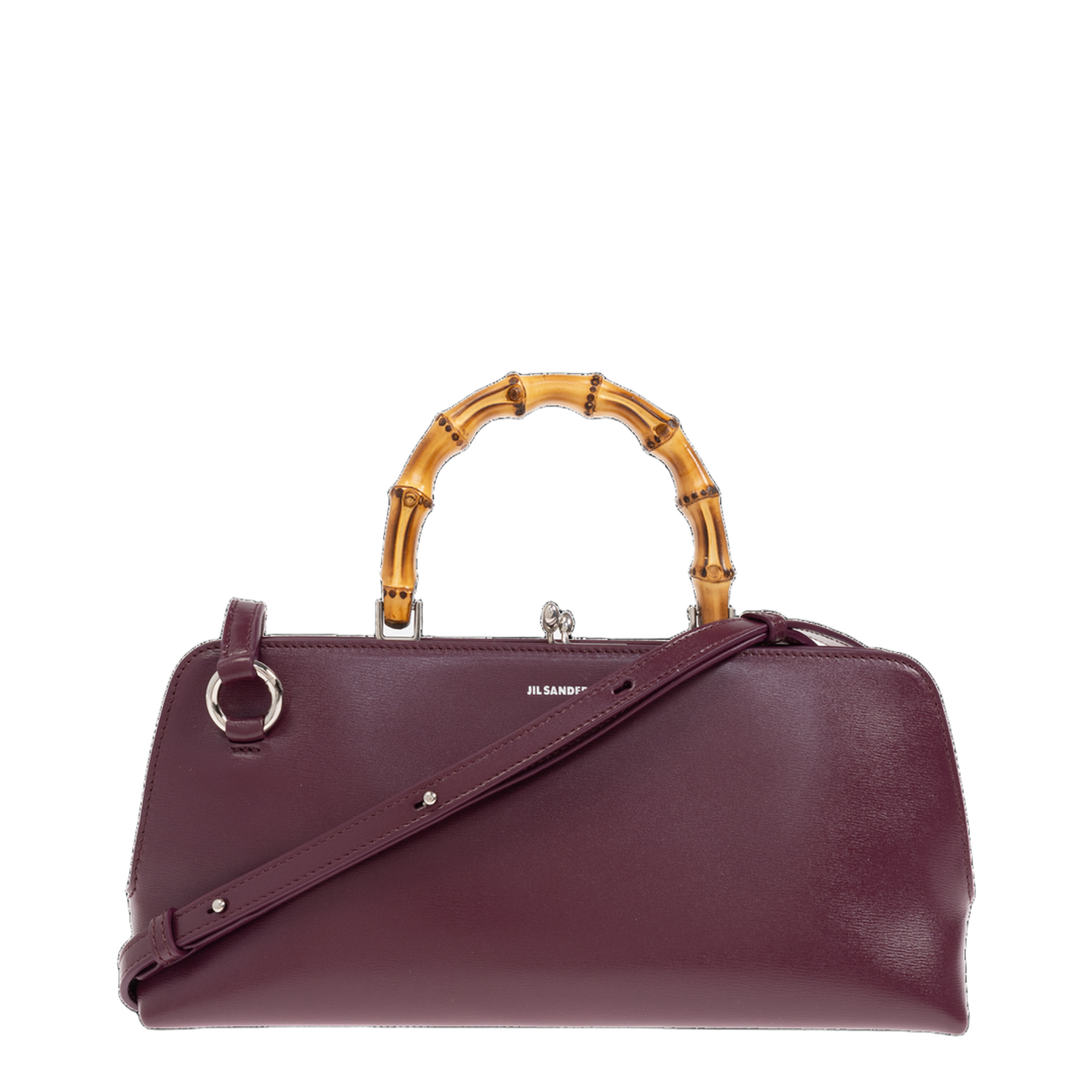 Small Goji Bamboo Bag in Burgundy