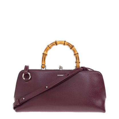 Small Goji Bamboo Bag in Burgundy