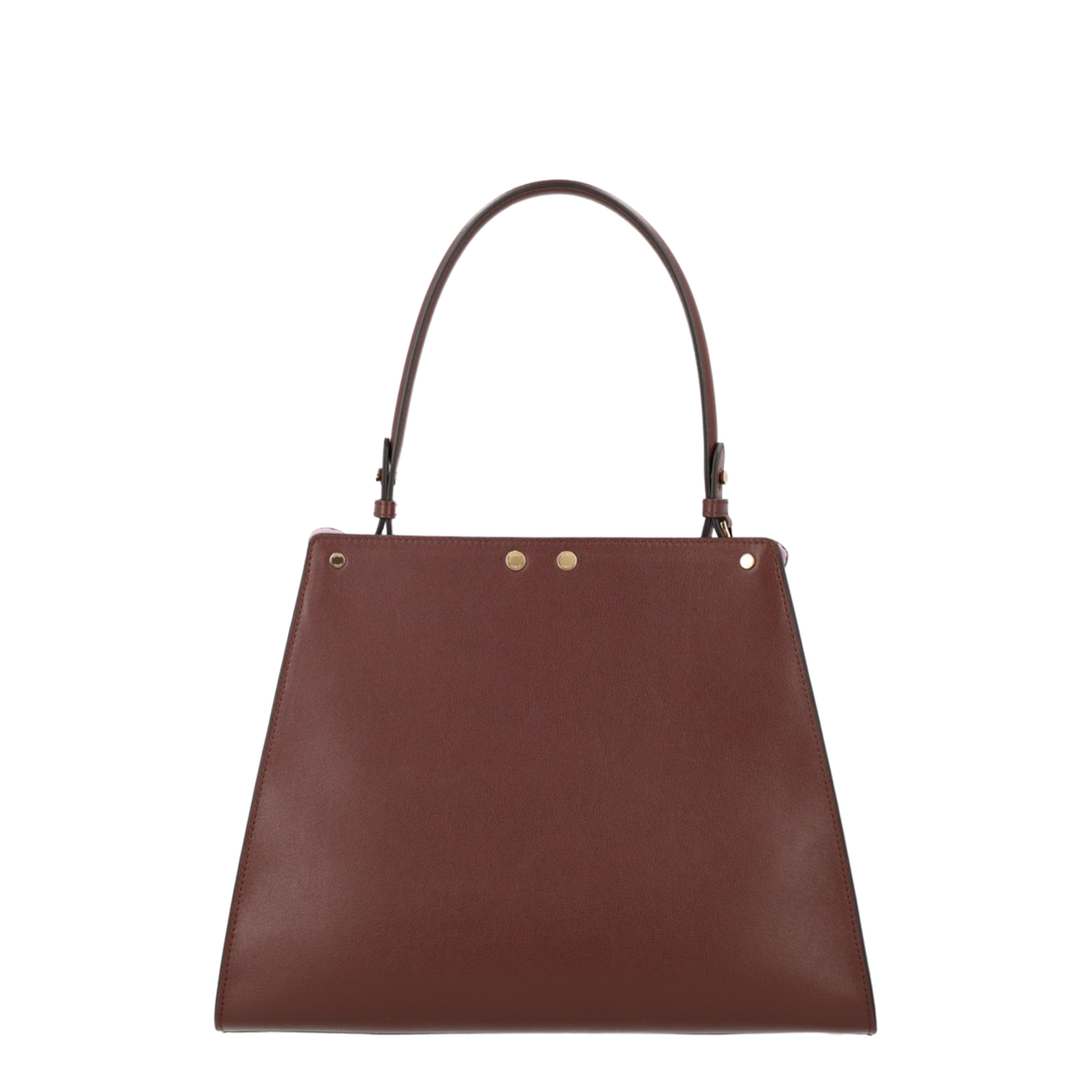 Way Medium Calfskin Top Handle Bag - Dark Brown