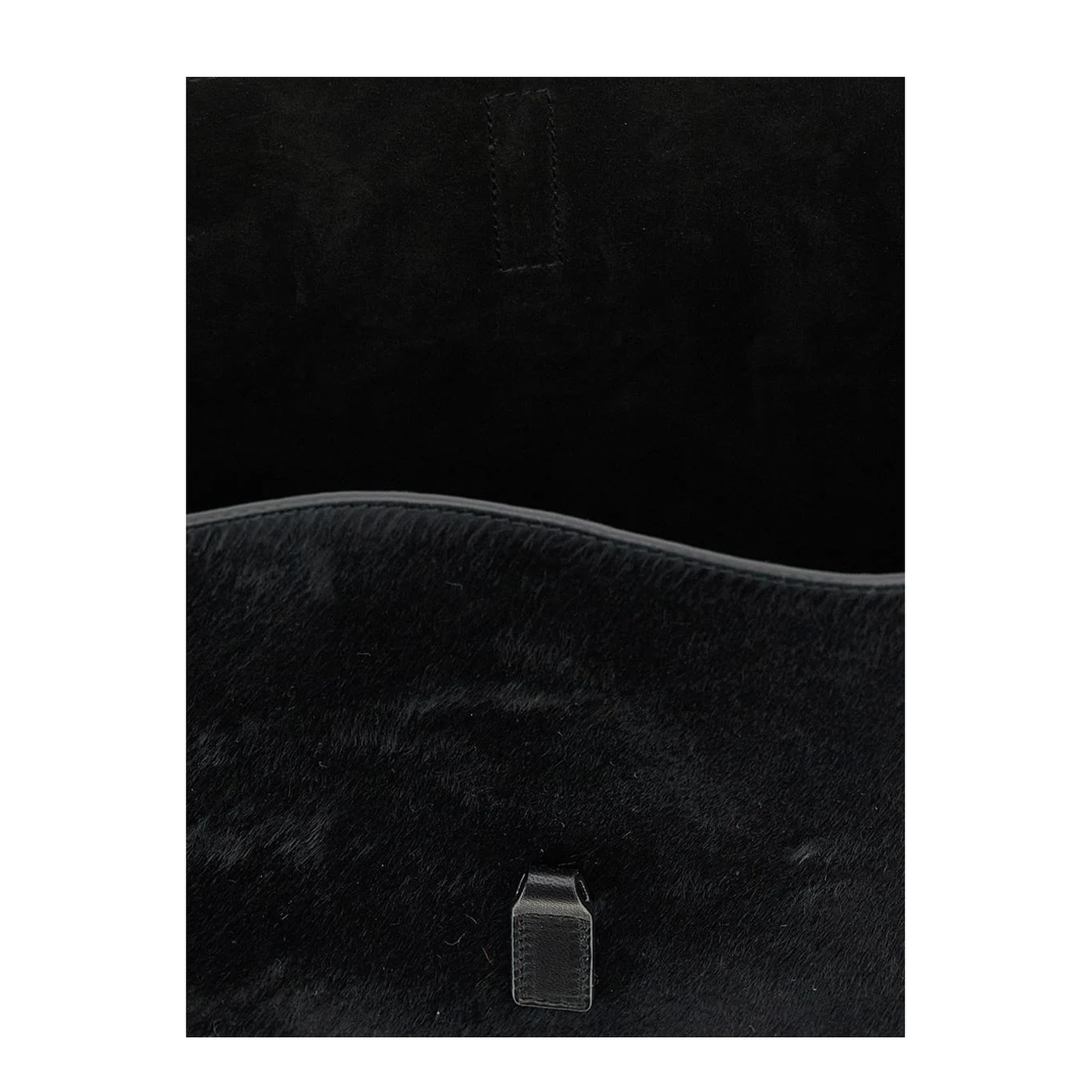 Le 5 À 7 Small Pony-Effect Leather Shoulder Bag - Black