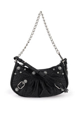 Le Cagole Mini Shoulder Bag, Silver Hardware