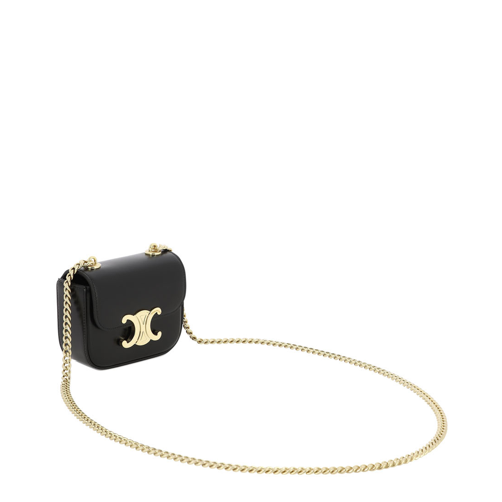 Mini Chain Claude in Shiny Calfskin