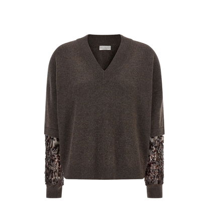 V-Necked Sweater