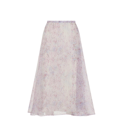 MAYFEYR - ALBERTA FERRETTI - Printed Organza Midi Skirt - A010716491240