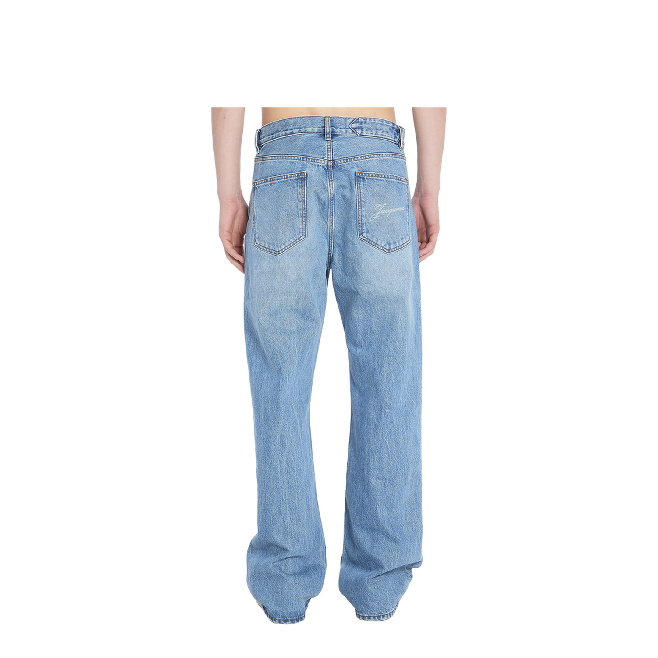 Straight de-Nîmes Denim Pants