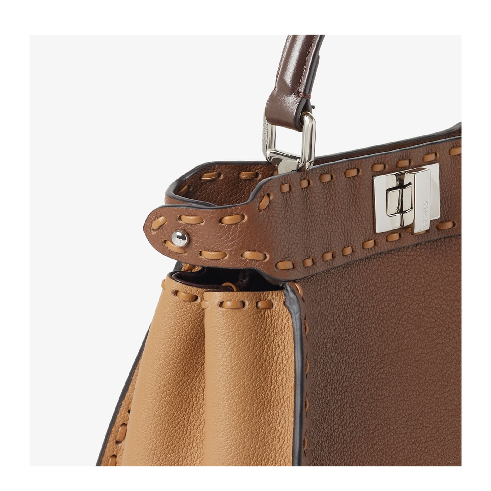 Peekaboo Mini Cuoio Romano Leather
